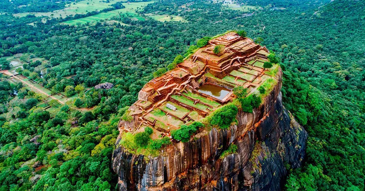 Ancient Sigiriya rock fortress and cultural heritage in Sri Lanka